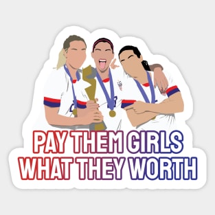 USWNT Pay Them Girls Sticker